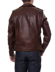 Schott 519 Natural Cowhide 50's One Star Motorcycle Leather Jacket