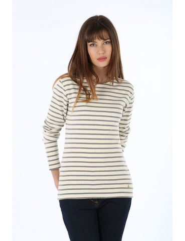 Armor Lux Women's Long Sleeve Breton Striped Heritage Shirt