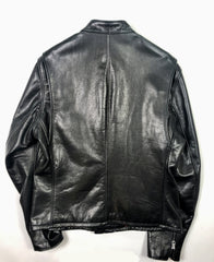 Schott 530 Waxed Natural Pebbled Cowhide Café Leather Jacket