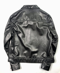 Schott 575 Unlined Waxy Cowhide Leather Delivery Jacket