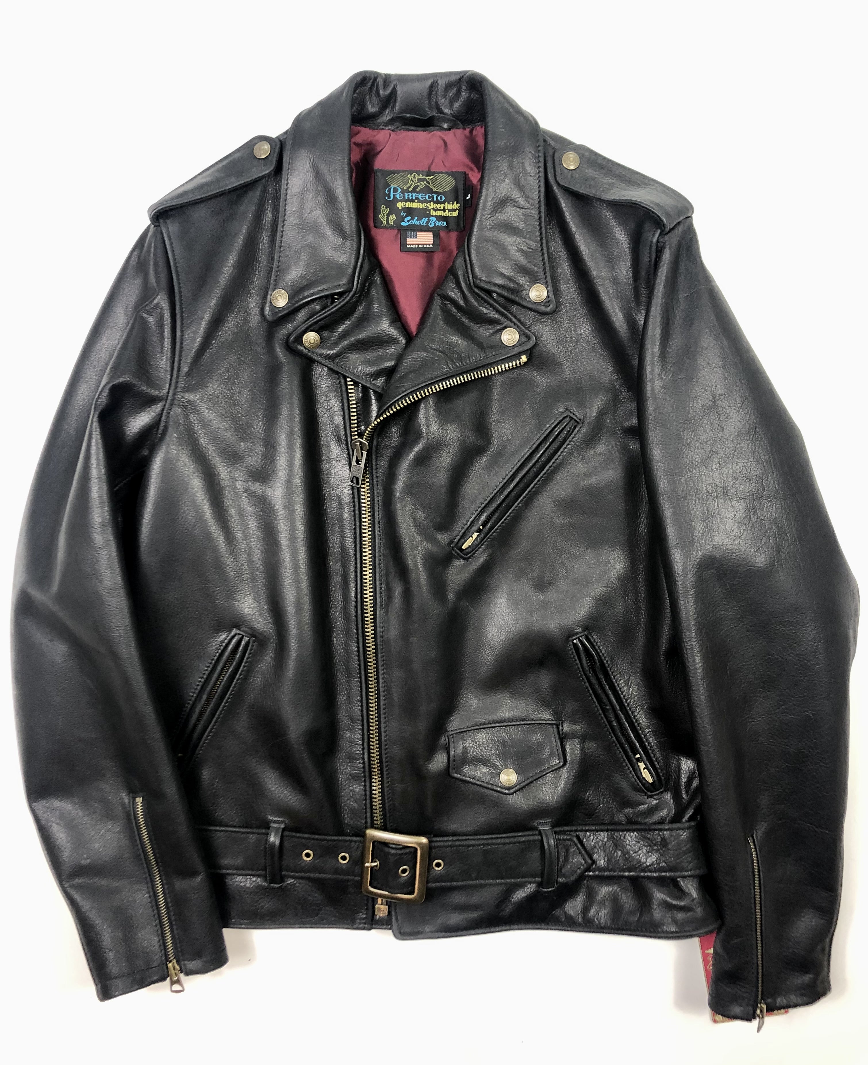 Schott PER22 Cowhide Perfecto Leather Jacket – K U H L M A N